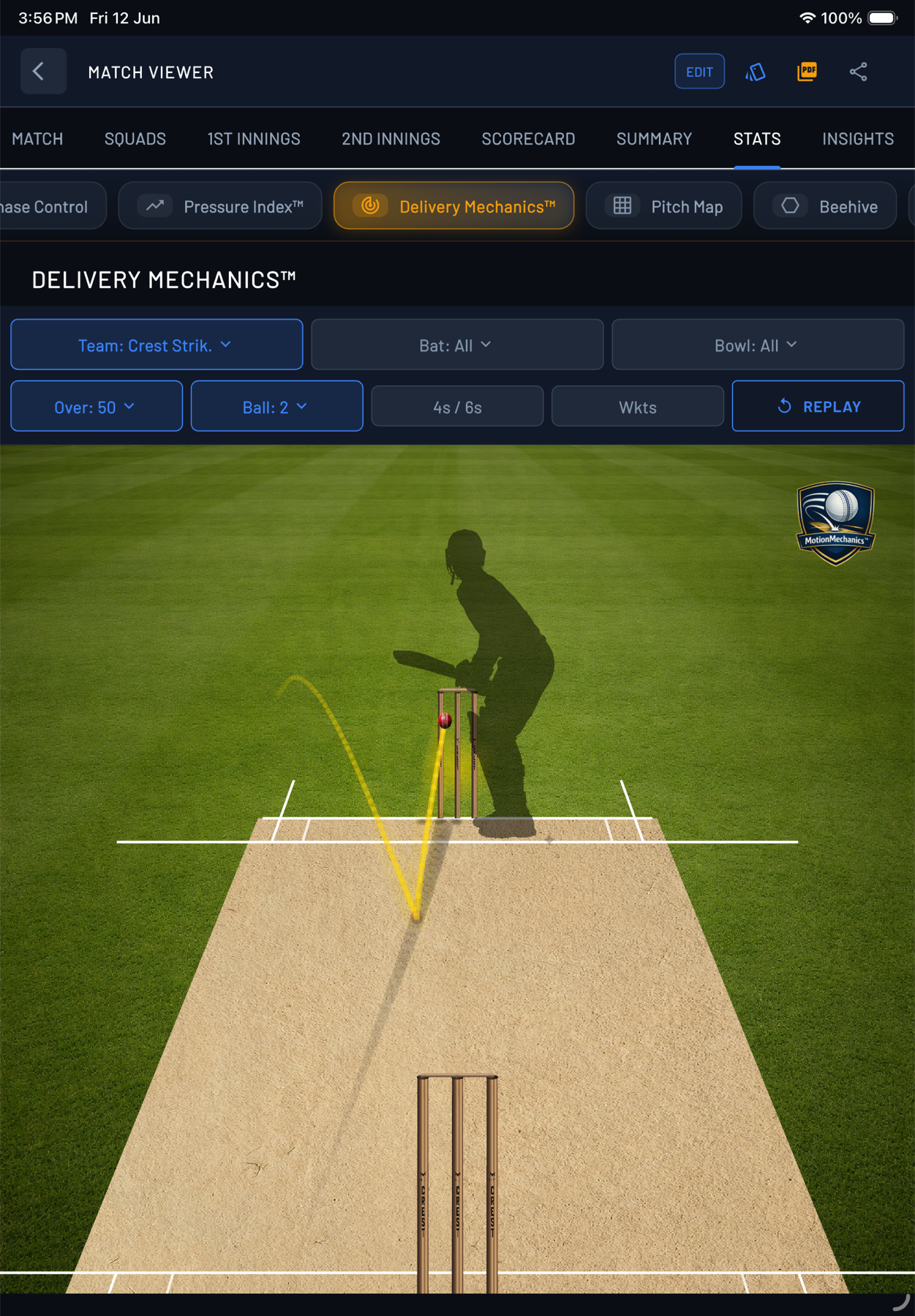 Delivery trajectory rebuilt in 3D with CREST MotionMechanics